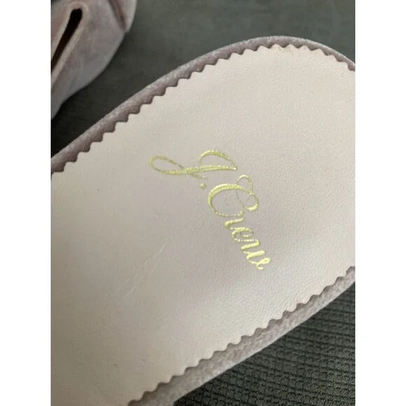 J. Crew Pink Velvet Flats with Bow - Picture 4 of 14